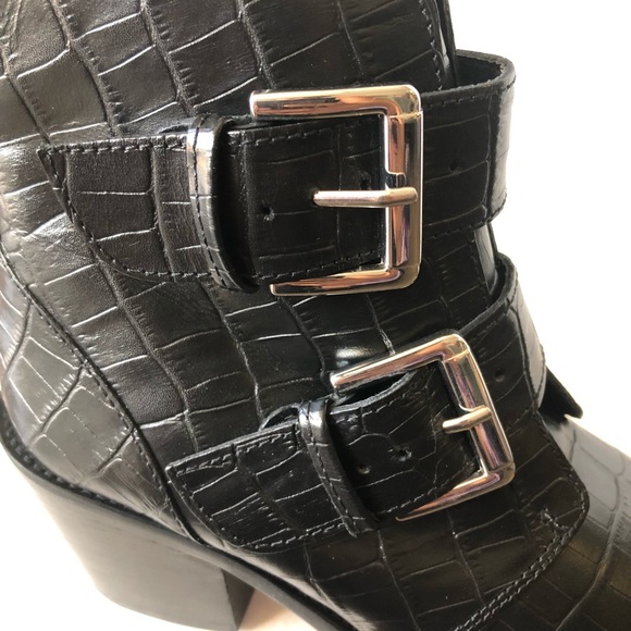 Kurt Geiger Denny Croc Embossed Pointed 